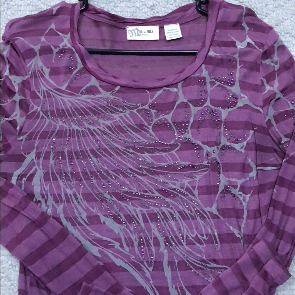Miss me size large burnout teeshirt